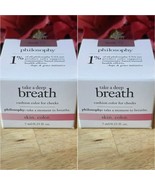X2 Philosophy Take Deep Breath Cushion Color For Cheeks Shade 7.5 Blush New - $14.99