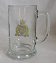 RCMP Royal Canadian Mounted Police Maintiens Le Droit 12 oz Glass Mug Barware - £1.59 GBP
