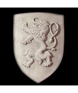 Rampant Lion English Scottish symbol Shield art plaque - $24.74