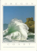 Postcard Oregon Coast Titled A Fantastic Wave Curl Cape Kiwanda  - $1.99