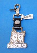 Hooters Hootie The Owl Bottle Metal Opener With Leather Belt Clip - New - £11.79 GBP
