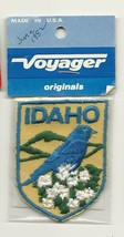 Embroidered Souvenir Patch Idaho Mountain Blue Bird Syringa  - £3.91 GBP