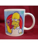 Homer Simpson With Donut Doughnut 10 oz Coffee Mug Cup Signed Matt Groening - £5.58 GBP