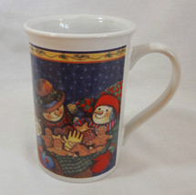 Christmas Snowman Family Gingerbread Cookies 10 oz Coffee Mug Cup  - £1.59 GBP