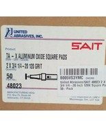 United Abrasives SAIT 48023 2x3/4x1/4-20 Premium Square Pads 120 Grit 49... - $74.44