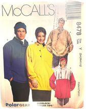 McCalls Sewing Pattern 8478 Unisex Adult Pullover Coat Jacket Sizes S-L - $6.90
