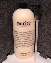 Philosophy Purity Made Simple One-Step Facial Cleanser 32 oz New Sealed w/Pump - £57.99 GBP