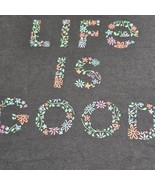 Life Is Good Women’s 2XL Crusher Tee Floral Graphic Black Colorful T-Shi... - $345.47 MXN