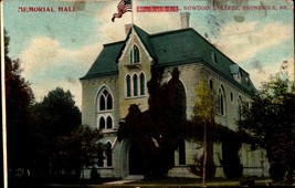 Brunswick, Maine M- Memorial Hall Bowdon College pre-1915 Antique Postcard BK64 - £3.94 GBP
