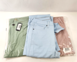 Bellina Womens Stretch Jeans Size 12 NWT Lot of 3 Pastel Bootcut High Ri... - $77.22