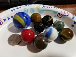 Vintage Marbles LARGE 1&quot; and larger - very nice - £10.97 GBP