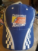 FEDERATED AUTO PARTS SMP RACING BASEBALL CAP HAT - BLUE w/CHECKERED FLAG... - $25.04
