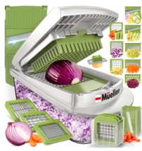⚡️ Mueller Pro-Series 10-in-1 8 Blade Vegetable Slicer Onion Mincer Chopper NEW - £30.76 GBP