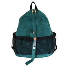 School Korean Simple Backpack Corduroy Women&#39;s Students Fashion BackpaFor Girls  - £22.94 GBP