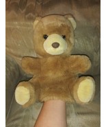 Matt Teddy Co Bear Hand Puppet Plush 12&quot; Brown Vintage VTG Stuffed Anima... - £23.70 GBP
