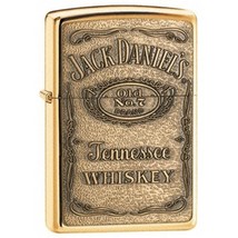 Sharp Jack Daniels Label-Brass Emblem  Zippo Lighter - €52,82 EUR