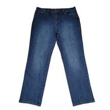 Gloria Vanderbilt Amanda Jeans Women&#39;s Size 14 Mid-Rise Straight Leg Blu... - £14.08 GBP