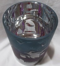Yankee Candle Mirrored Large Jar Holder J/H HALLOWEEN SCENE Witches purple blue - £57.52 GBP