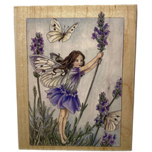 Lavender Flower Fairy Rubber Stamp #90021 Vintage 1998 Cicely Mary Barker New - £17.04 GBP