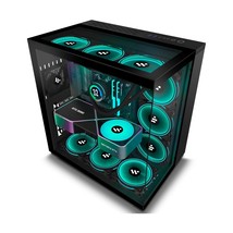 Kediers Pc Case 7 Pwm Cases Fans,Argb Mid Tower Atx Gaming Computer Case With... - £187.16 GBP