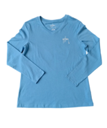 Guy Harvey Womens Long Sleeve T Shirt Size M Blue Graphic Print Fishing ... - $31.62 CAD