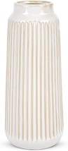 9 Inch White Ceramic Vase, Flower Vase Modern, Boho Vases For Pampas, White - $591.43 MXN