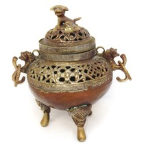 Antique Handcrafted Asian Copper Insence Burner - £143.54 GBP