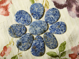 Natural Sodalite Focal Bead, Pendant, 50mm, Blue, White, Cream - $8.90
