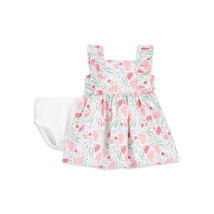 Carter&#39;s Child of Mine Baby Girl Dress, 2-Piece, Size 24 M Color Pink/Green - £13.97 GBP