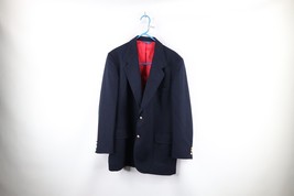 Vintage 70s Pendleton Mens 44 Wool 2 Button Suit Jacket Sport Coat Navy ... - $69.25