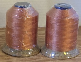 NOS 2 Spools Holland Thread Co Apricot H.T.O. Mono Nylon 4 Oz Sz 4/99 Se... - $18.81