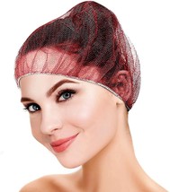 100-Pack 28&quot; Red Disposable Hair Nets, Nylon Bouffant for Food Service - $19.71