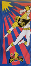 POWER RANGERS VTG STARBURST 1994 MIGHTY MORPHIN WHITE RANGER BEACH TOWEL... - £27.53 GBP