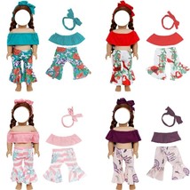 Doll Fashion Doll Outfits Tops Pants Hair Band Clothes For American Doll... - £9.18 GBP+