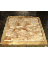 Alpaca fur rug with Y designs, from the Andes of Peru, 80 x 60 cm - $128.30