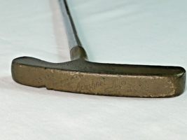 Bullseye John Reuter Jr Acushnet Putter 34&quot; LBM 5-P w/ Leather Grip Flut... - $39.59