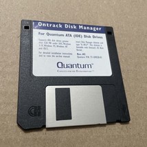 Vintage Floppy Disk Quantum Ontrack Disk Manager  For ATA / IDE Drives - $5.32