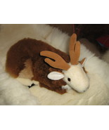 Soft toy Reindeer, figure is handmade with  Alpaca pelt  - £49.56 GBP