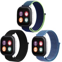 3 Packs Gizmo Watch Band Replacement For Kids,20Mm Breathable Nylon Hook & Loop  - £22.01 GBP