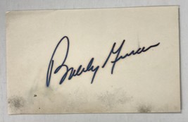 Bobby Murcer (d. 2008) Signed Autographed Vintage Signature 3x5 Index Card - NY  - £31.96 GBP