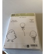 Stampin&#39; Up! Red Rubber Cling Stamp Set Sale-A-Bration Honeycomb Happiness - $211.44 MXN