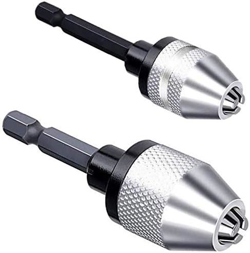 2Pcs 1/4 Inch Hex Shank Keyless Drill Chuck Quick, 0.3Mm-3.6Mm 0.3Mm-6.5Mm - $29.99