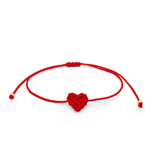 LORRILIA Heart Love Lucky Rainbow Ankle Red Couple Matching Braided Bracelet Gif - £8.48 GBP