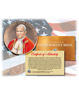 Colorized POPE JOHN PAUL II *Commemorative Medal* Bronze Coin U.S. Congr... - $15.95