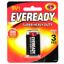 Eveready Super Heavy-duty Battery 1222 9V Single Pack - £15.93 GBP