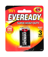 Eveready Super Heavy-duty Battery 1222 9V Single Pack - £15.33 GBP