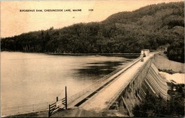 Ripogenus Dam Chesuncook Lake Maine ME 1947 American Post Card Co Postcard - £3.11 GBP