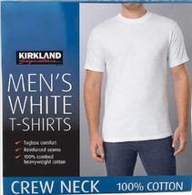 Kirkland Men’s Crew Neck Tees, 6-pack - White Size L - £30.36 GBP