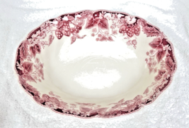 Vintage Strawberry Fair Johnson Brothers 8&quot; Oval Vegetable Bowl No Chips - $29.21