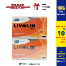 2 Boxes X 50&#39;S Livolin Forte Liver Cleanse Detox Vitamin Supplement DHL SHIP - £52.30 GBP
